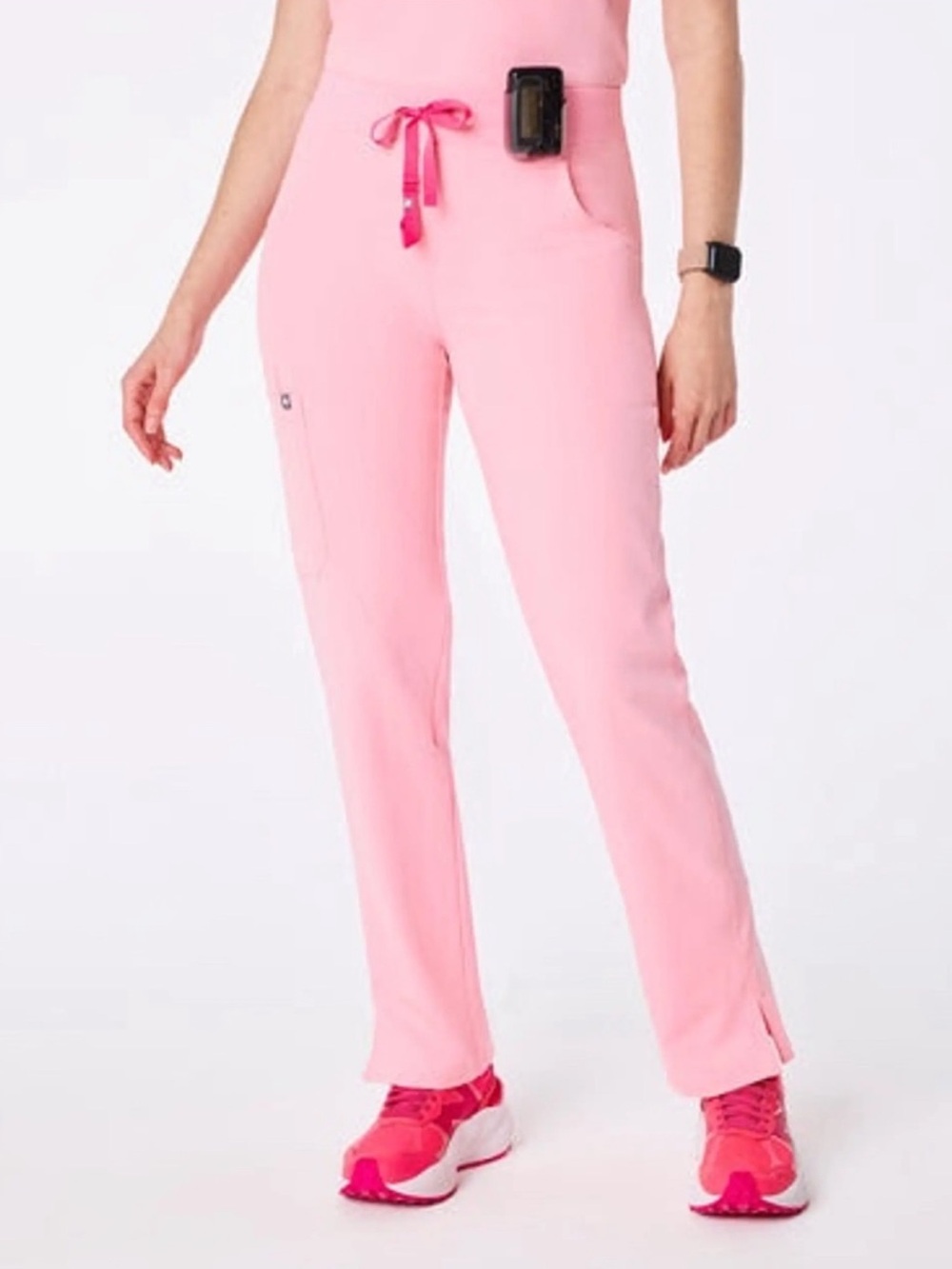 Figs High Waist Yola Fight Club Pink
